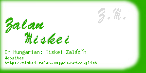 zalan miskei business card